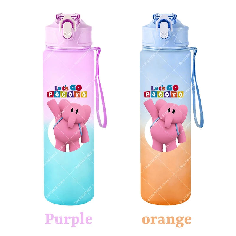 Children Portable Sports Water Bottle Pocoyoed Kids Anime Plastic Cold Drink Container Boy Girl Cartoon Cute Juice Cup Gift 2026 view 6