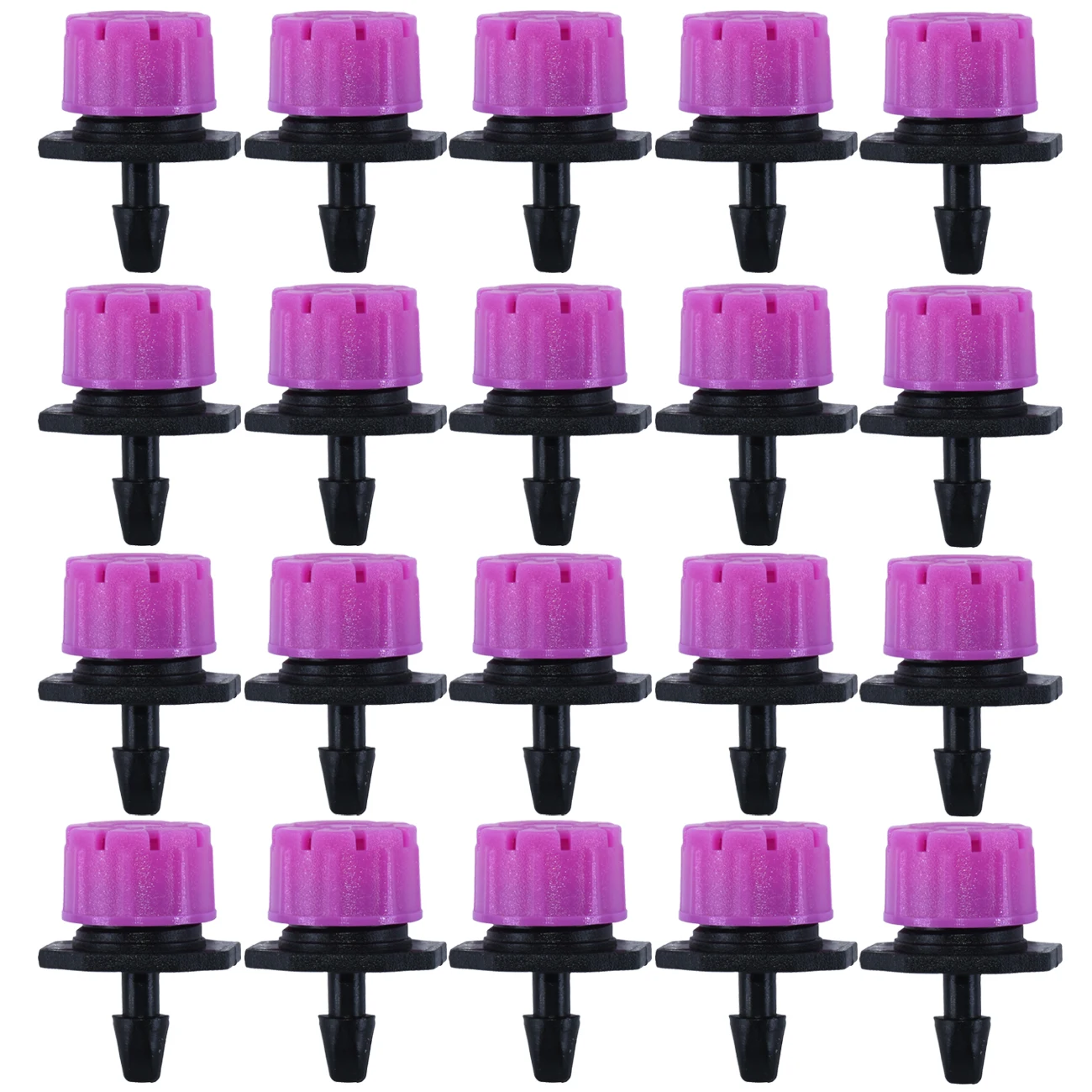 30-800PCS 1/4'' Pink Adjustable Nozzle Dripper Garden Micro Drip Irrigation System for 4/7MM Hose Watering Sprinkler Emitter