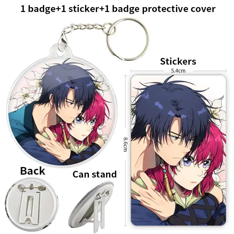 Yona no Akatsuk Anime Character Game Soft Button Badge Brooch anchor Peripherals Pin Customize Chest tag School bag Personalized