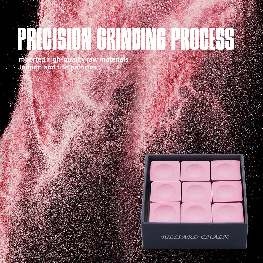 الطباشير البلياردو الكريكالي مع 9 قطع S/M/H أزرق/أخضر/وردي لحمام السباحة والكرام والسنوكر وإكسسوارات البلياردو #6