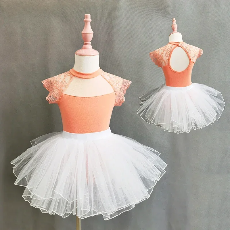 

Lace Ballet Dance Dress Children Girls Gymnastics Ballet Leotard Dancewear Children Ballet Tutu Skirts Swan Lake Dance Costume