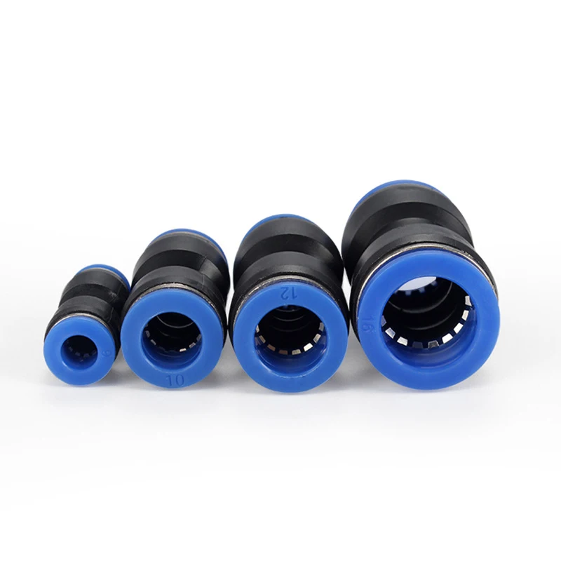 60PCS Pneumatic Fitting Plastic Connector PU-4mm PU-6mm PU-8mm 10mm 12mm Air Water Hose Tube Push in Straight Gas Quick Coupler