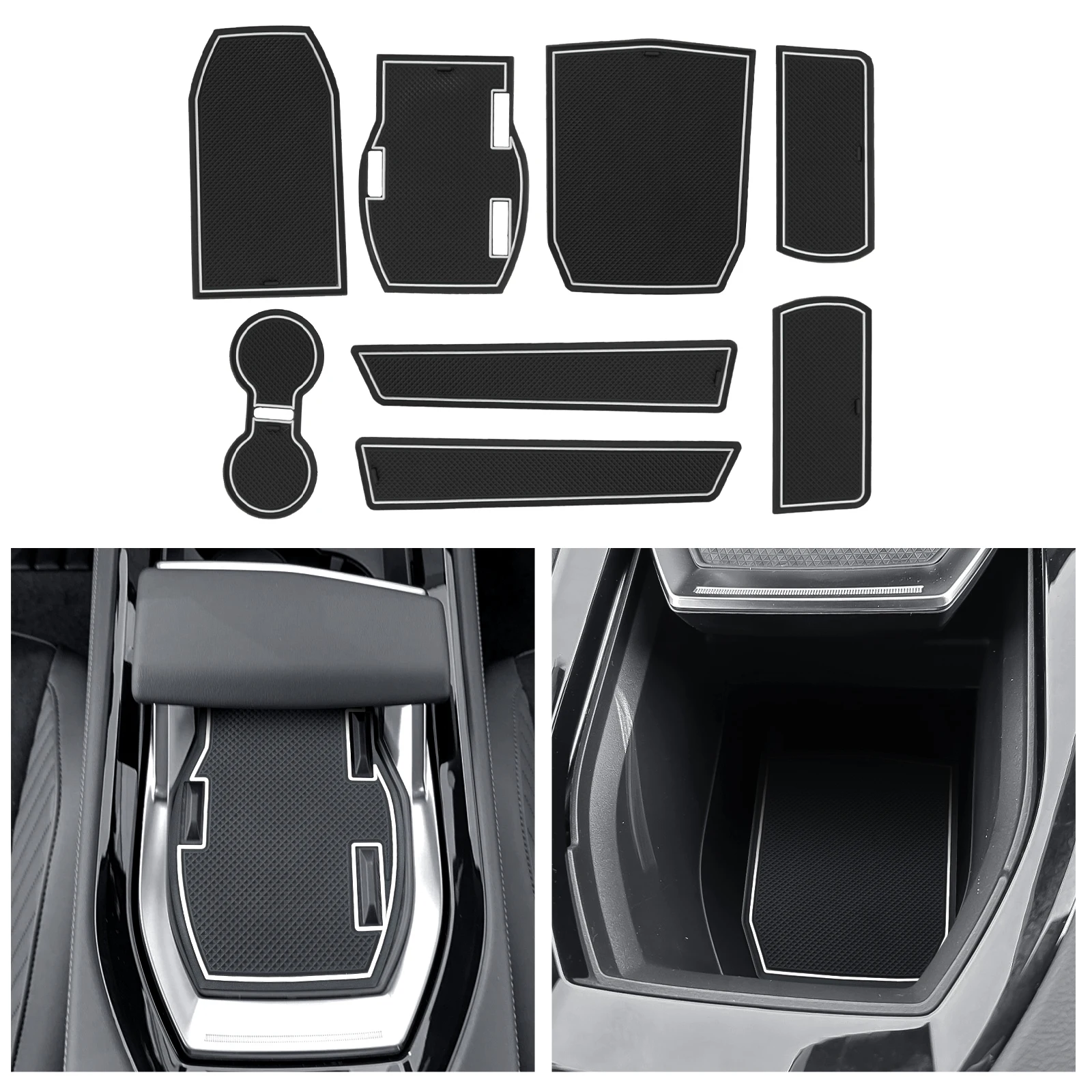LFOTPP Tür Nut Matte für Renault Rafale E-tech 2024 2025 Auto Anti-Rutsch-Gummi Tor Slot Pad Renault Rafale 2025 Zubehör – Detail 9