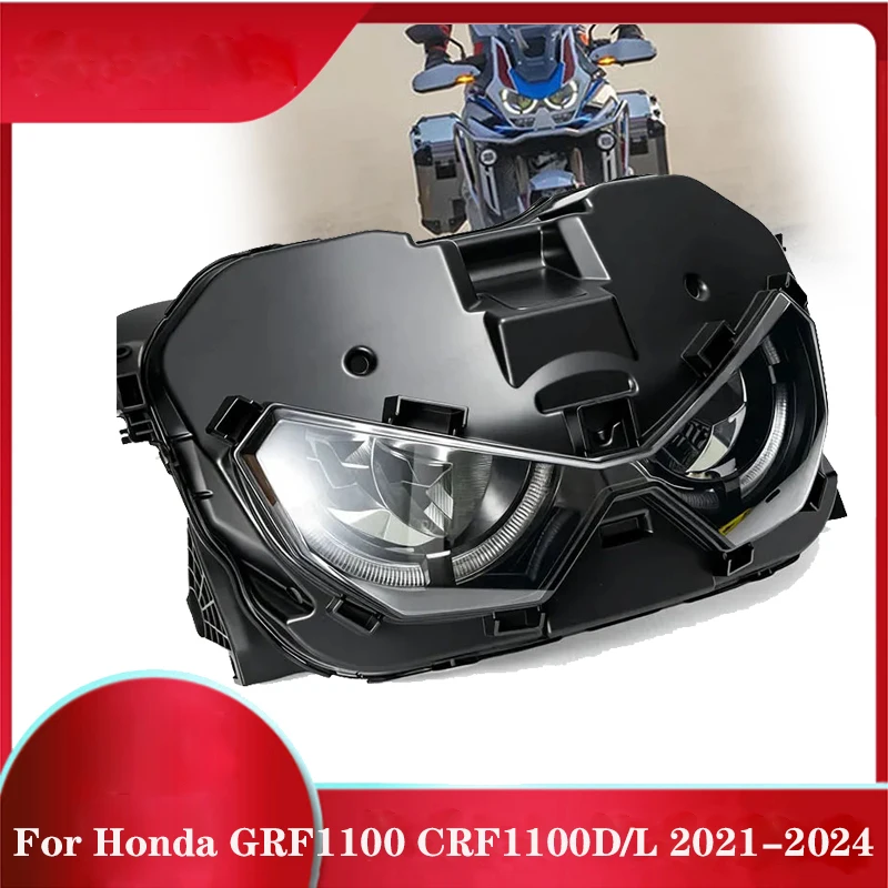 LED Front Headlight for Honda 2020-2025 CRF1100 Africa Twin DCT CRF1100L CRF 1100A 1100D 20-25 2024 Assembly Headlamp Head Light