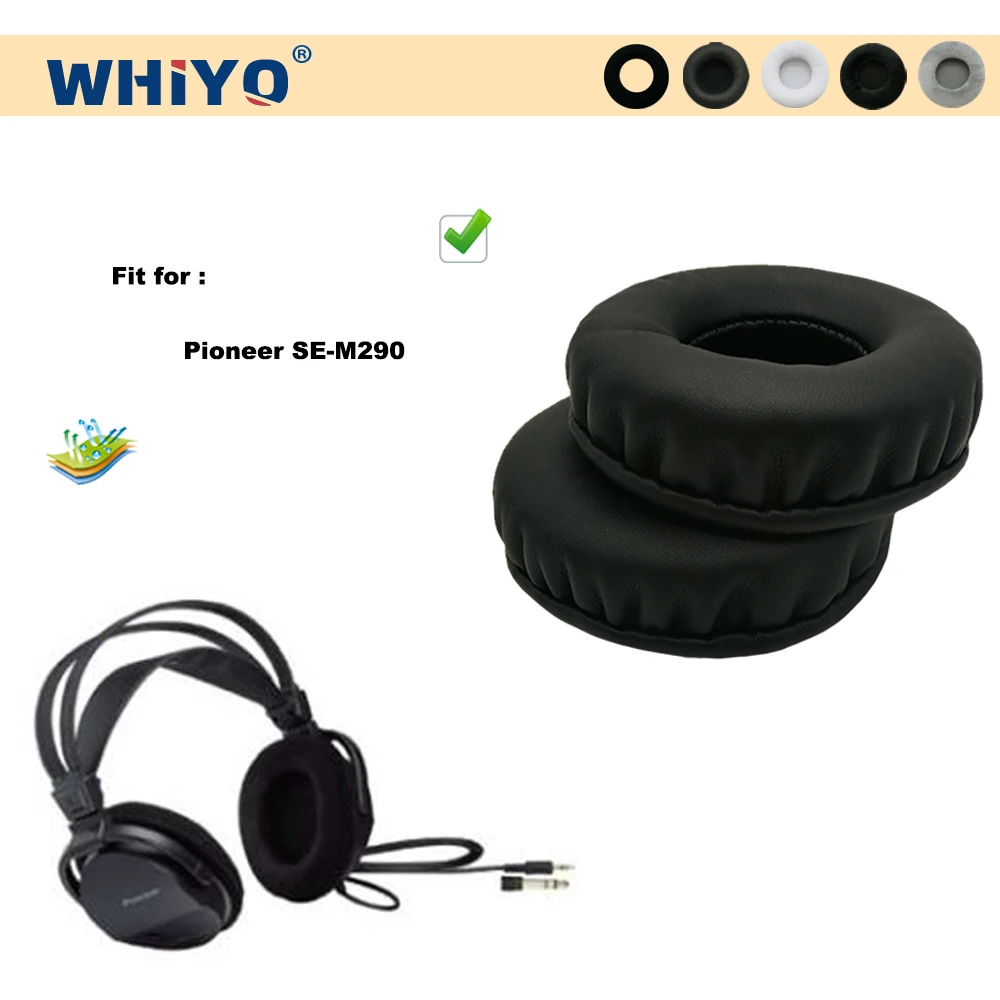 

Whiyo New Upgrade Replacement Ear Pads for Pioneer SE-M290 Headset Parts Leather Cushion Velvet Earmuff Sleeve