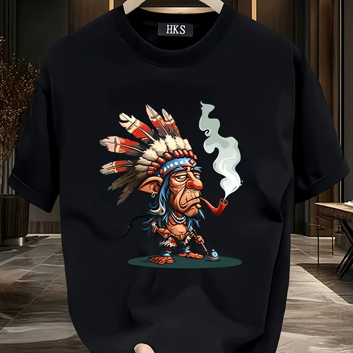 

Мужская хлопковая футболка с графическим рисунком, черная футболка с короткими рукавами с геометрическим принтом и ярким цифровым дизайном, повседневный летний топ обычного кроя