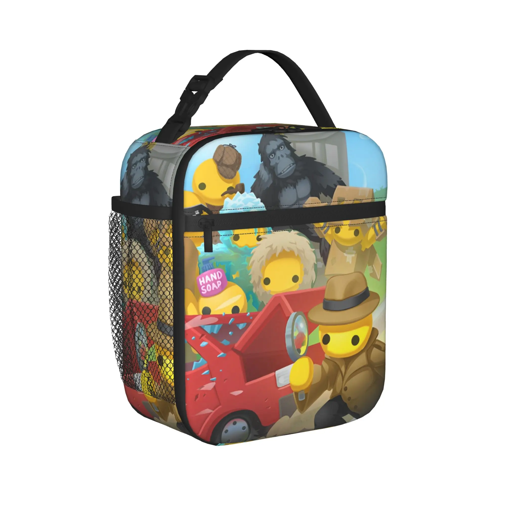 Wobblys Life Gaming Funny Insulated Lunch Bags Thermal Bag Reusable,Meal Container Hot Games Leakproof Lunch Box Tote Men Women