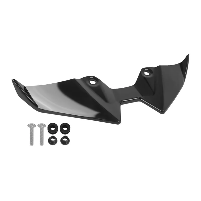

Aerodynamic Fairing Winglets Front Spoiler For Kawasaki Z900 Z900SE 2025 Motorcycle Front Lip Wind Wing Cover Black