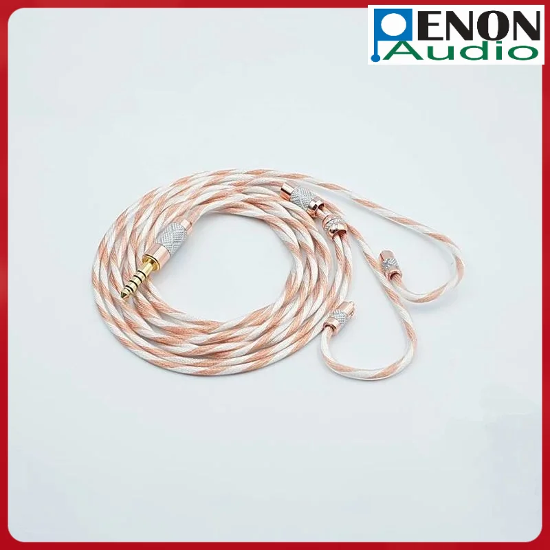 

PAC480 OCC и посеребренный смешанный плетеный 2-контактный 0,78 мм/MMCX Hi-Fi аудиофильский сменный кабель для наушников Кабель для обновления IEM