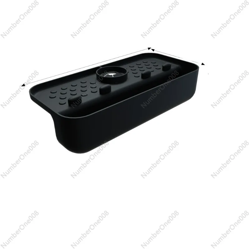 Protector contra salpicaduras para fregadero con escurridor, tapete de silicona 2 en 1 para encimeras de cocina y baño, secado de platos y organizador