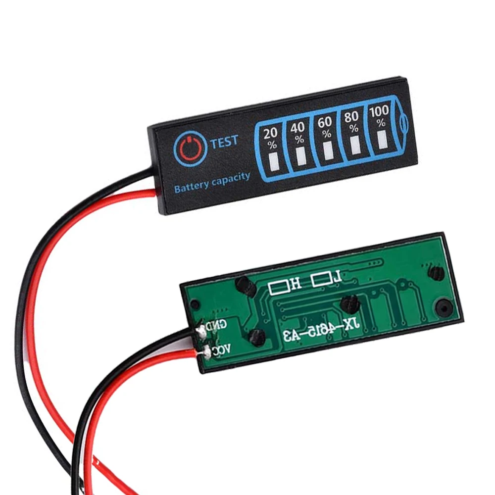 4615 DC5V-30V 3S 5 Segments LED Indicator Ternary Lithium Battery/ Lithium Iron Phosphate/ Lead-acid Battery Indicator 100MA