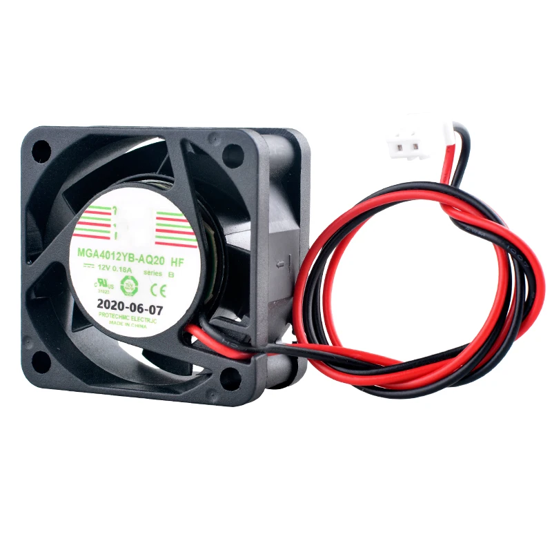 MGA4012YB-O20 4cm 40mm fan 40x40x20mm DC12V 0.18A 2pin Dual ball bearing cooling fan for power supply