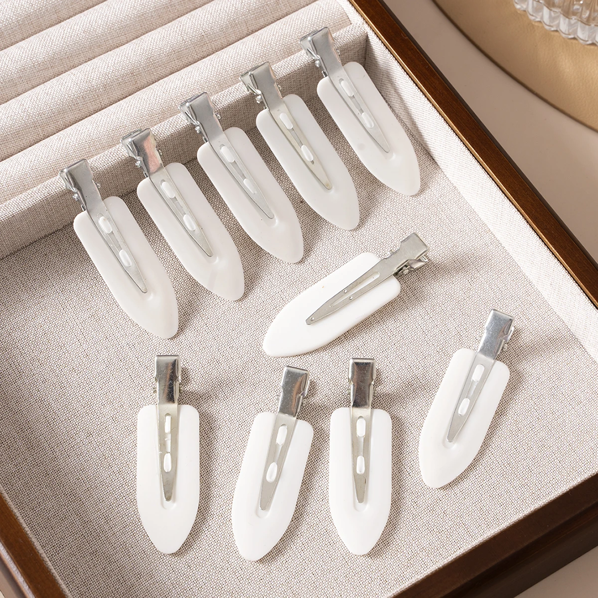 10 قطعة/المجموعة لا الانحناء مقاطع الشعر سلس الجانب الانفجارات باريت ماكياج غسل الوجه إكسسوارات الشعر النساء الفتيات تصفيف دبابيس الشعر