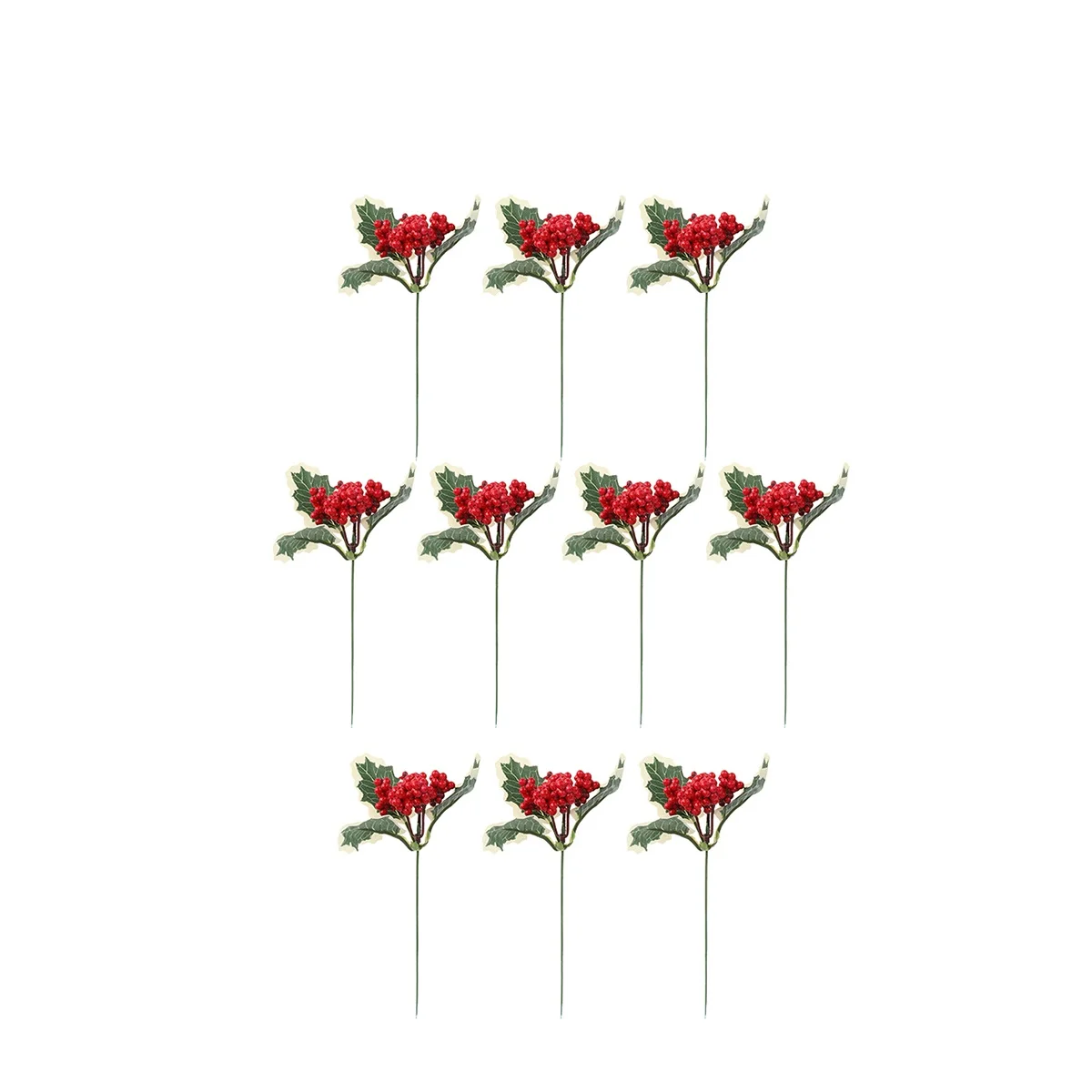 

10 Pcs Exquisite Plant Stems Artificial Red Berry Christmas Tree Berries Branch