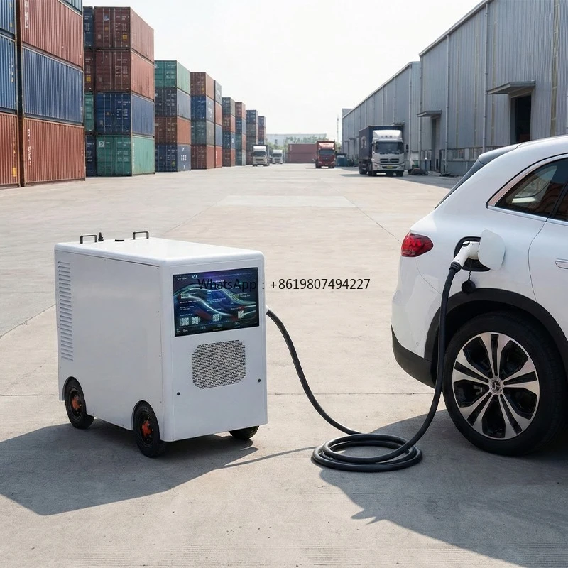 Portable Battery Charging Station Off-Grid Solar Battery Storage System 200kWh Mobile Charging Pile for Electric Vehicles