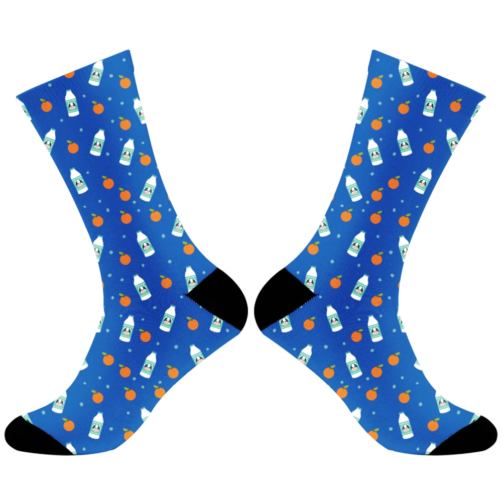 in high tube socks art illustration socks sports socks 2024 New Print socks fashion trend socks