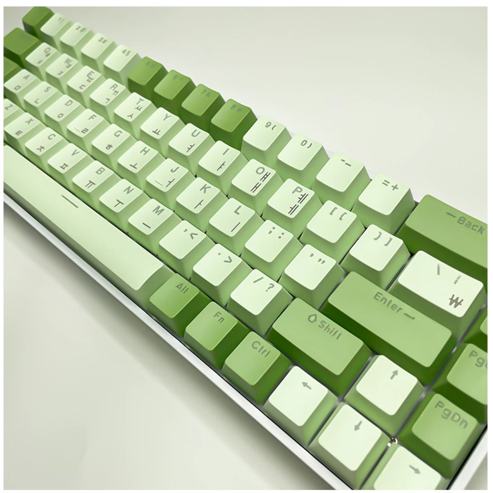 Mechanical keyboard Korean English Letter Lingua Franca keycaps Red Axis Keyboard Gaming Keyboard Usb Wired 68 Keys For Computer
