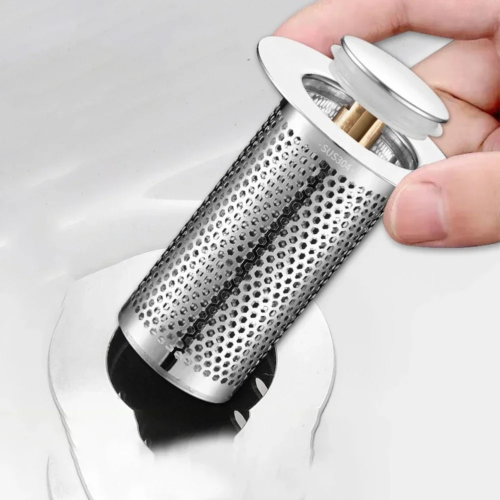 Scratch Resistant and Easy to Clean Sink Aid Stainless Steel Kitchen Drain Strainer Water Sealing Sink Stopper