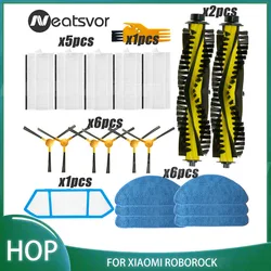 Side Brushes Hepa Filter Mop Cloth Main Brush for Neatsvor X500/600 Tesvor X500 Robotic Vacuum Cleaner Accessories Replacement