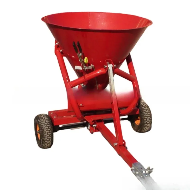 Small four-wheel fertilizer spreader, granular fertilizer powder fertilizer spreader