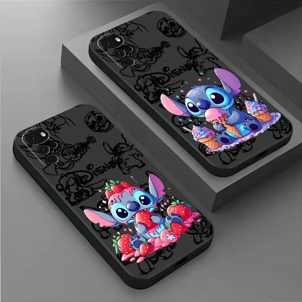 Disney Stitch Lovely Phone Case for Motorola Moto G31 G32 G73 G60s G50 G51 G71 G72 G52 G53 G22 G30 G60 TPU Soft Bumper Cover 