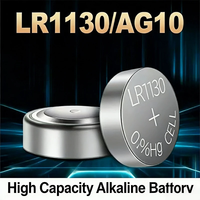 

LR1130 Button Cell Battery AG10 for toys electronic watches calculators anti-theft devices hearing aids flashlights electronics