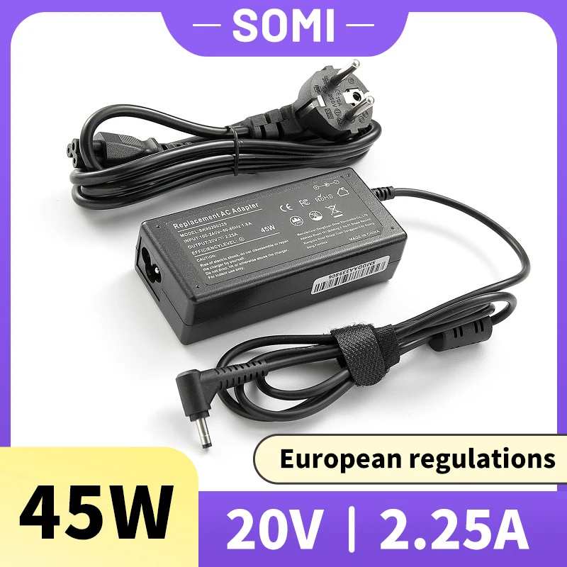 

20V 2.25A 4.0*1.7 45W adapter notebook Charger For Lenovo yoga 310 510 520 miix Air 12 13 Ideapad 100 320 N42 N22 B50 ADL45WCC