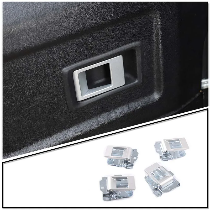 

For Land Rover Defender 90 110 130 2004-2018 Carbon steel Car Inside Door Bowl Handle Decoration Cover Interior Car Accessories