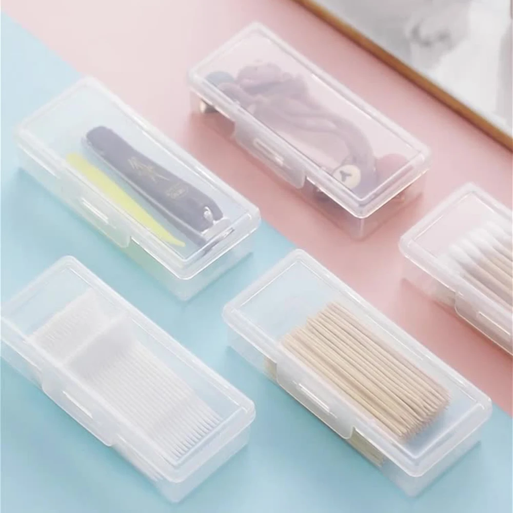 Portable Travel Medicine Box Cotton Swab Holder Case Detal Floss Jewelry Organizer Container Dust-proof Jewelry Accessories Box