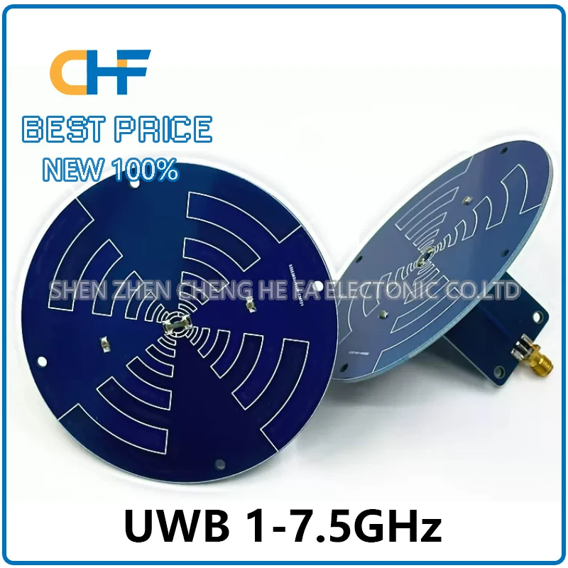 UWB 1-7.5GHz Gain 6-8dBi Ultra-Wideband Log-Polar Antenna in stock