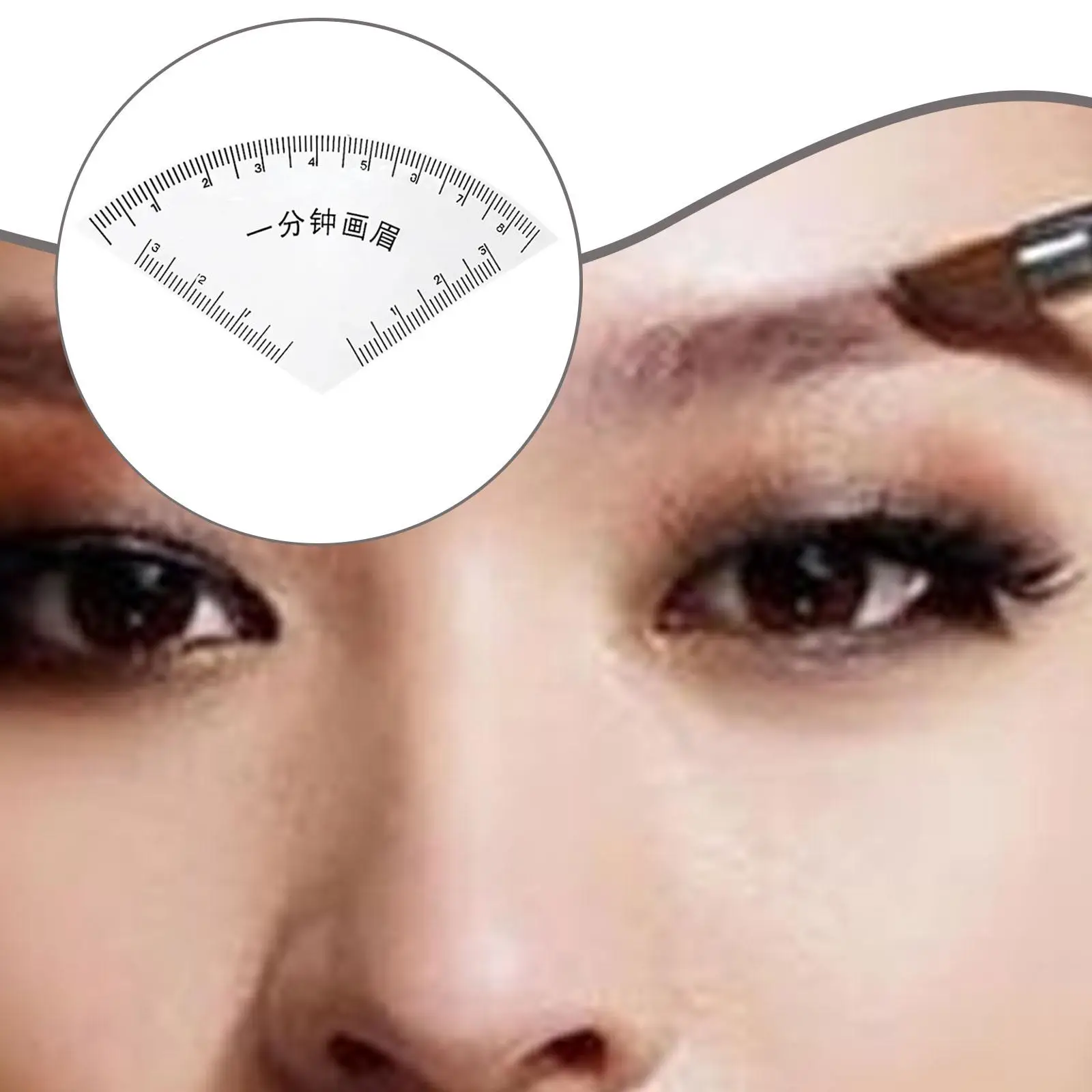 Eyebrow Stencil Ruler Lightweight Accessory with Arch Guide Eyebrow Template