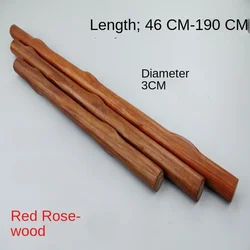 Long Tai Chi Whip Rod, Philippine Stick, Red Pear