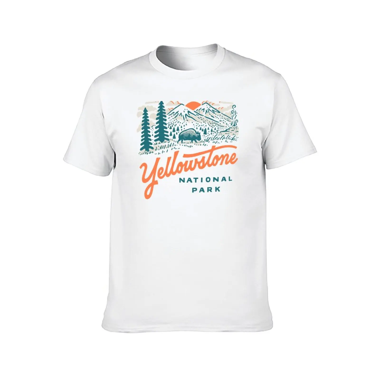 Yellowstone National Park T-Shirt summer top cheap stuff custom shirt anime t shirts Men's t-shirt