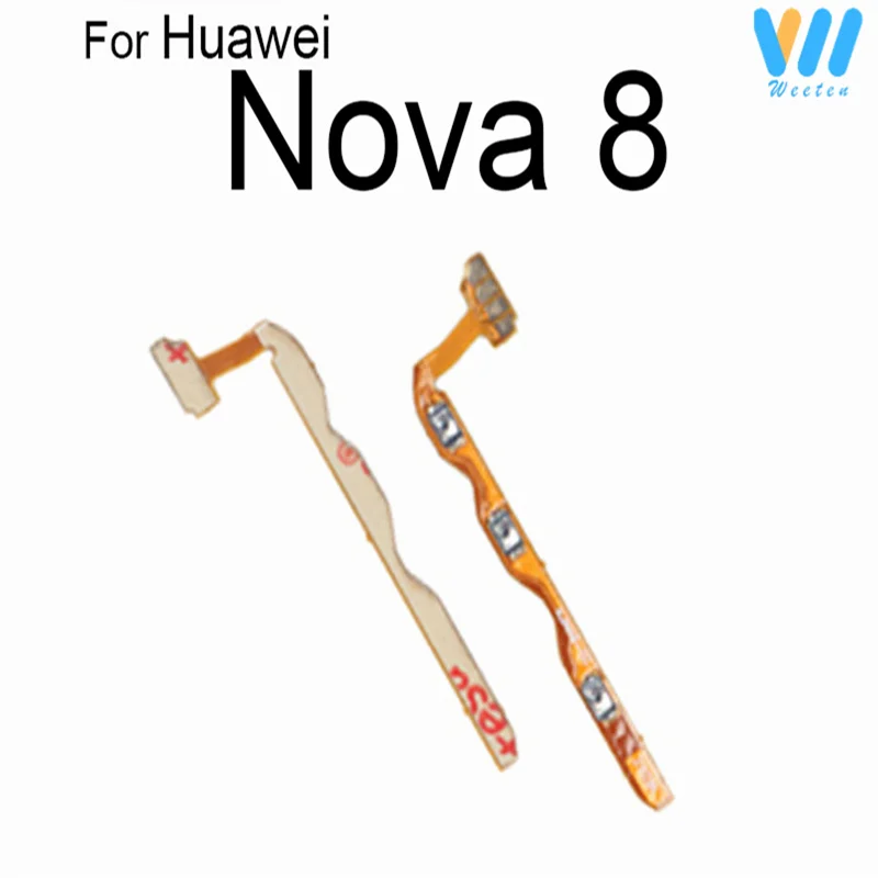 Power Volume Buttons For Huawei Nova 5 6 7 8 5i Pro 5T 5i 5Z/ 65G 7 8 SE 7i 6SE Volume Power Side Button Flex Cable Ribbon Parts