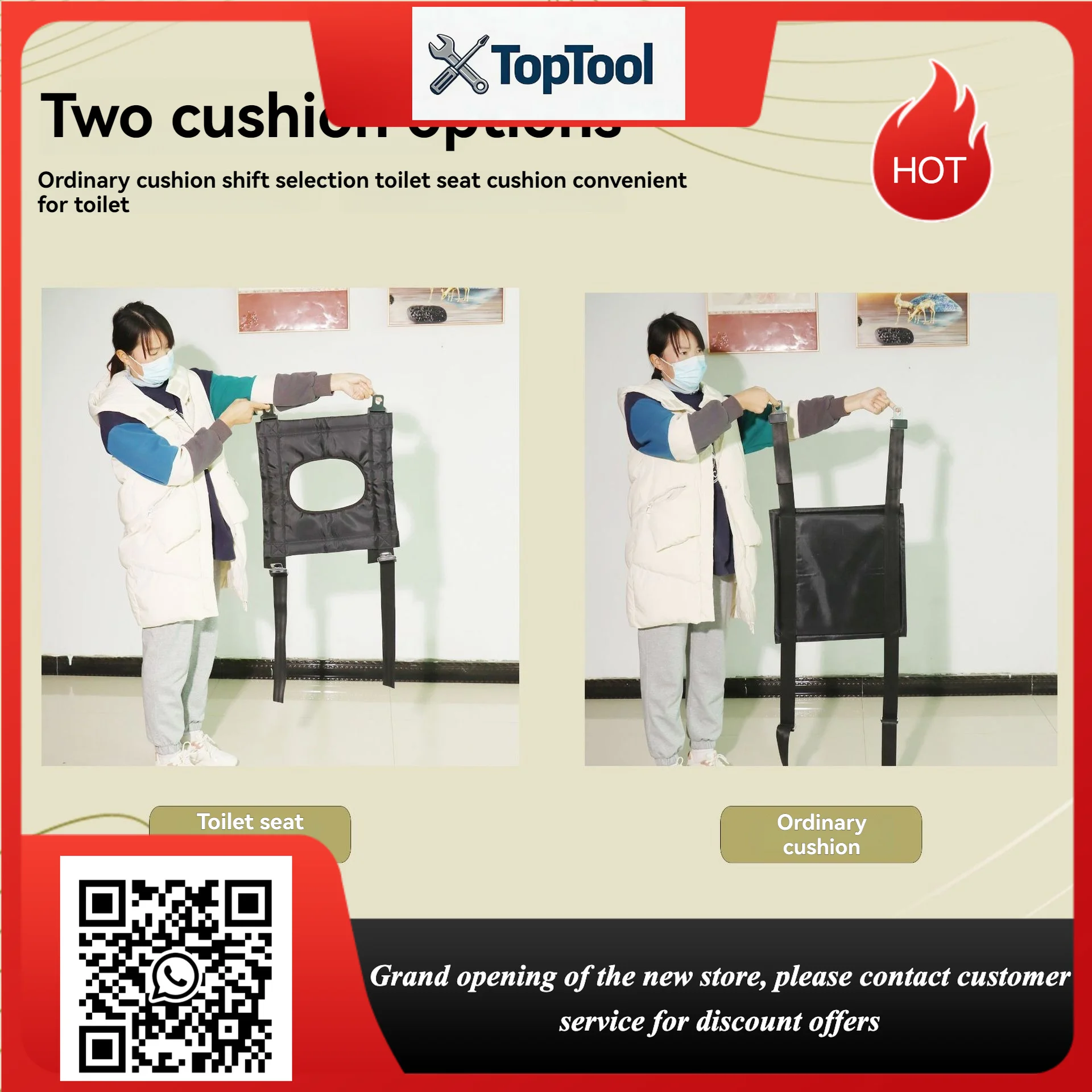Portable Transfer Elevator, Paralyzed Elderly Care, Disabled Bath Chair, Folding Chair, Toilet Chair