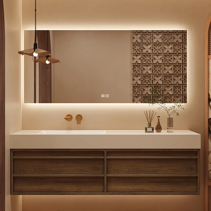 

72 MDF Modern Style Toilet Cabinet Countertop Bathroom Vanity Set, Sink Wall Hanging For Sale