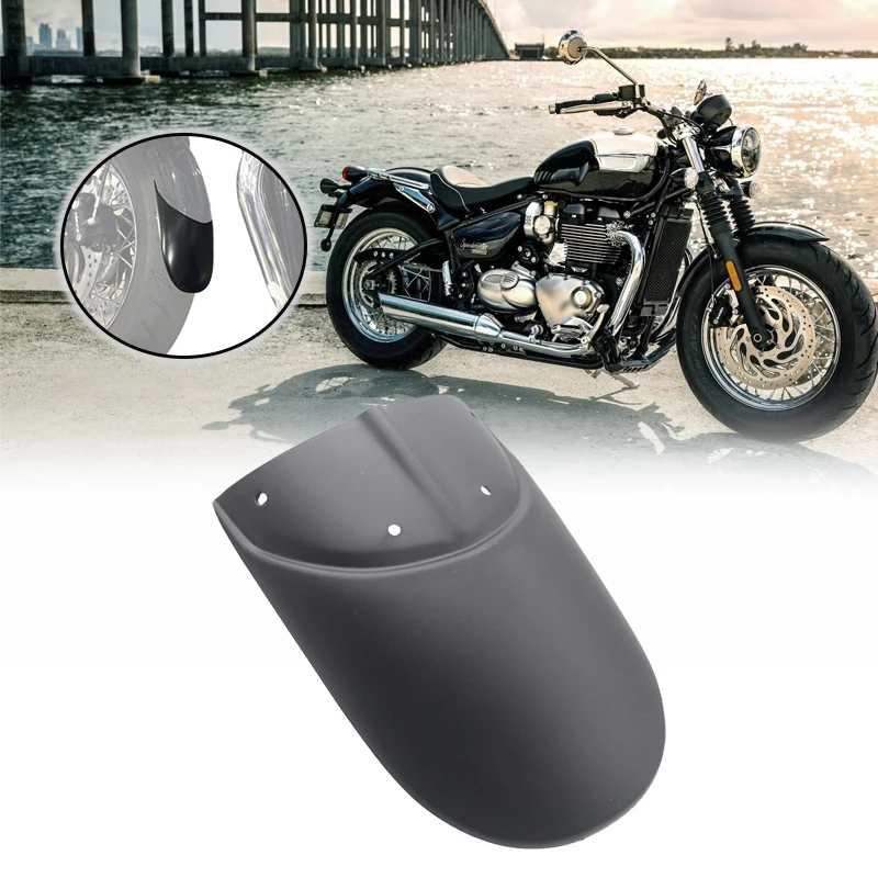 

Motorcycle Front Fender Extender Mudguard Extension Splash Guard Tire Hugger For BONNEVILLE SPEEDMASTER BOBBER 2017 2018-2022