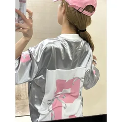 Korean Fashion Jersey T Shirts for Women Vintage Number Printed Sports T-shirt Y2k Streetwear Tee Breathable High Street Tops