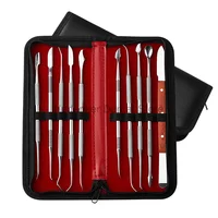 Espátula para mezclar cera Dental, cuchillo de acero inoxidable, Kit de tallado de cera para dientes, herramientas de dentista, materiales para instrumentos dentales