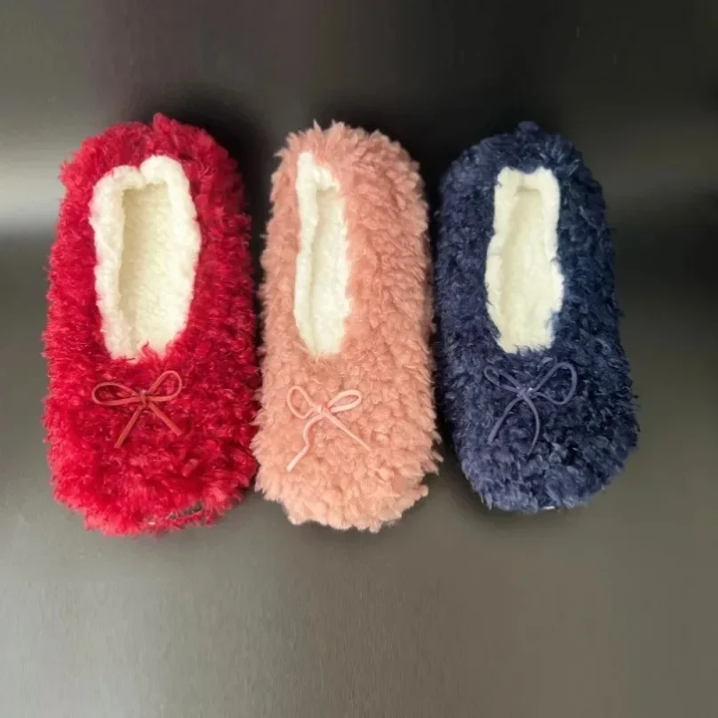 Winter WarmSlipper Womens Room Furry Fluffy Plush Home Anti Skid Non Slip Grip Funny Indoor House Floor Shoes Flat Female