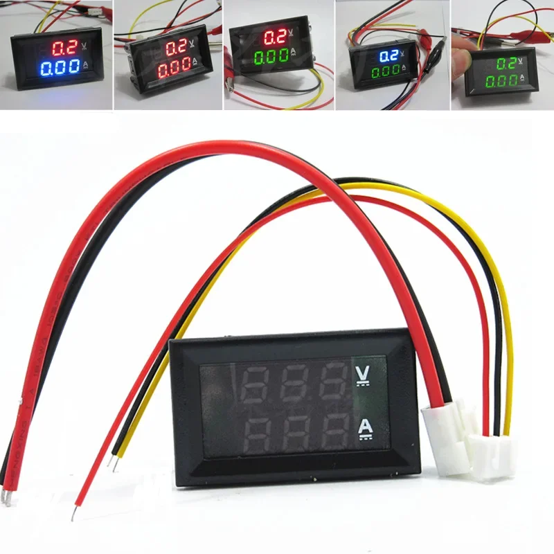 DC0-100V 10A  50A  100A LED Digital Voltmeter Ammeter Car Motocycle Voltage Current Meter Volt Detector Tester Monitor Panel