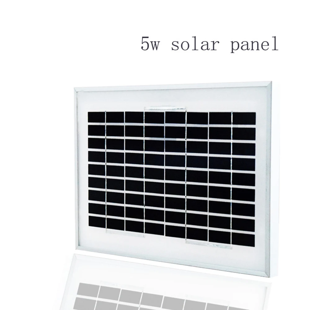 Glass Solar Panel 5W 18V Size:306x216x18MM Charger for Home Light pump Batttery solar panels for the garden bicycle cctv camera