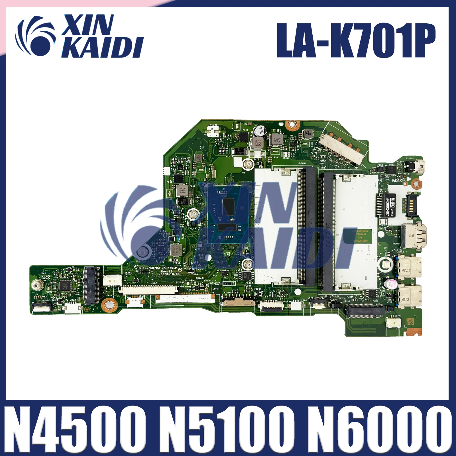 Mainboard For Acer Aspire A115-32 A315-35 N20C5 laptop motherboard GH5JJ/GH7JJ LA-K701P With N4500 N5100 N6000 CPU 100% Tested