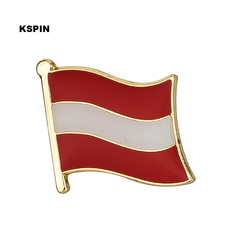 Insignia de pin de solapa de la bandera de Italia en un Pin broche de joyería Rozetten Papier KS-0206