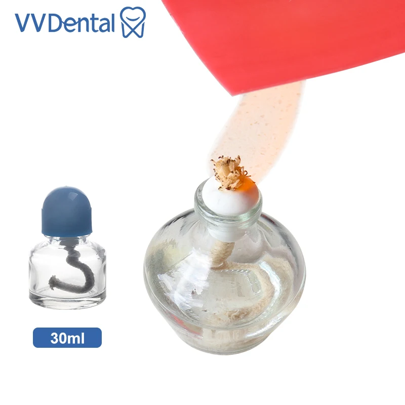 

VVDental 150ml Dental Alcohol Lamp Glass Alcohol Burner Lamp With Metal Cap Dental Lab Heating Come Equipment