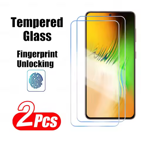 2Pcs Fingerprint Unlock Tempered Glass Screen Protector For Samsung Galaxy S21 S22 S23 S25 Plus S25 Ultra S23 S20 S24 FE Film
