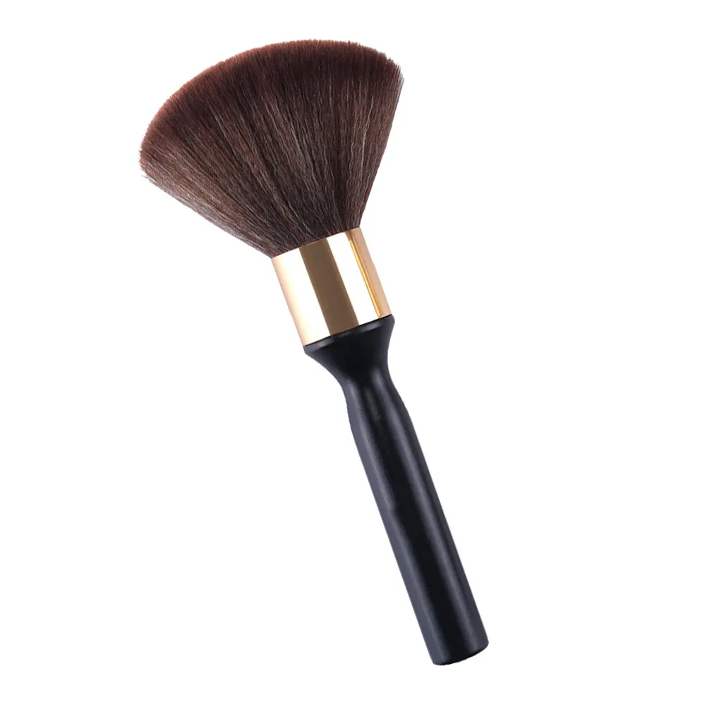 Beard Brush Wooden Handle Comfortable Grip Hair Cutting Prep Grooming Tool for Barber Shop