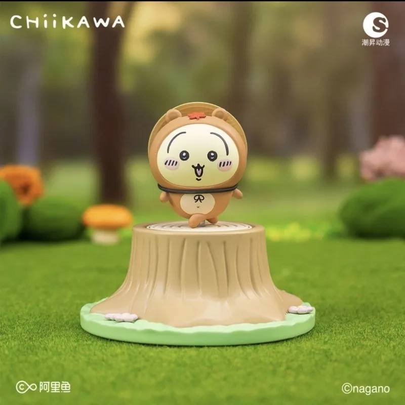アニメちいかわ森ファッションショー正規品シール入りブラインドボックスフィギュアオーナメント確認済み支払い済み漫画かわいいデスクトップデコレーション