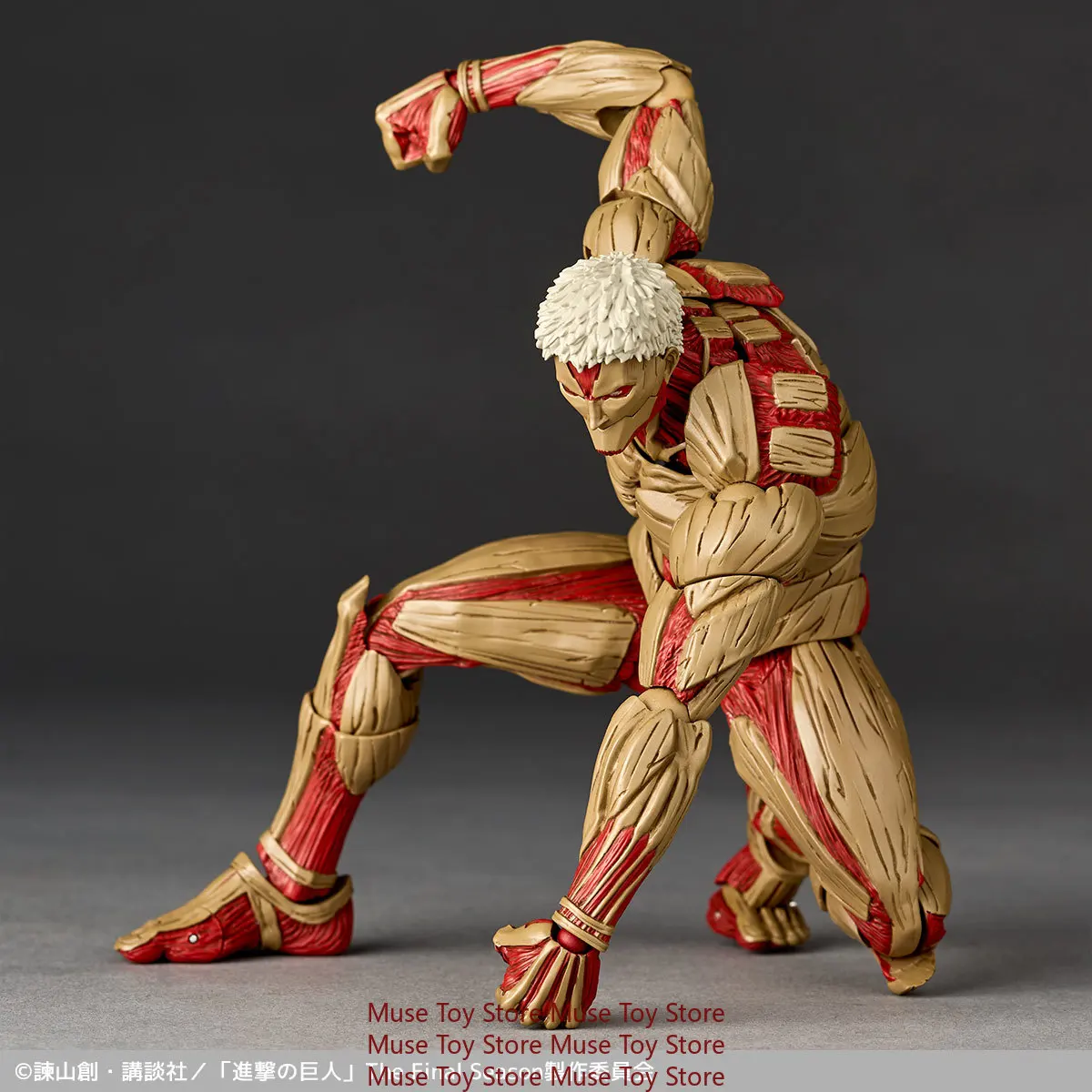 

В наличии Originate Kaiyodo Armored Titan Подвижная модель игрушки Revoltech AMAZING YAMAGUCHI Yoroi no Kyojin Attack on Titan Leisure