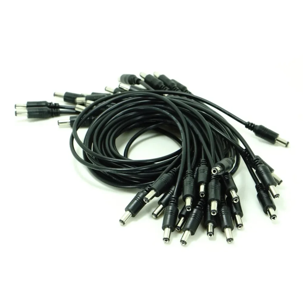 Imagem -06 - Cabo de Extensão cc 20 com 50cm Cabo de Alimentação para Câmeras de Cctv 5.5x2.1 mm Conector Adaptador de Cabo de Tomada dc Macho para Macho